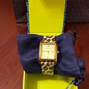Tory Burch Gold and Leopard Women's Watch